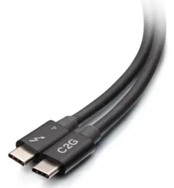 C2G C2G28886 Cable Thunderbolt 4 USB-C 0.76m / 40 Gbit/s Negro para Datos, Video 8K y Carga 100W