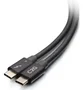 C2G C2G28886 Cable Thunderbolt 4 USB-C 0.76m / 40 Gbit/s Negro para Datos, Video 8K y Carga 100W