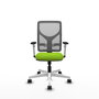 PIQUERAS Y CRESPO Silla de oficina Motilla con mecanismo Sincro, Pistacho y Gris