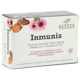 BETULA Inmunis 30 Cápsulas - Vitaminas C, D y Zinc para el Sistema Inmunitario