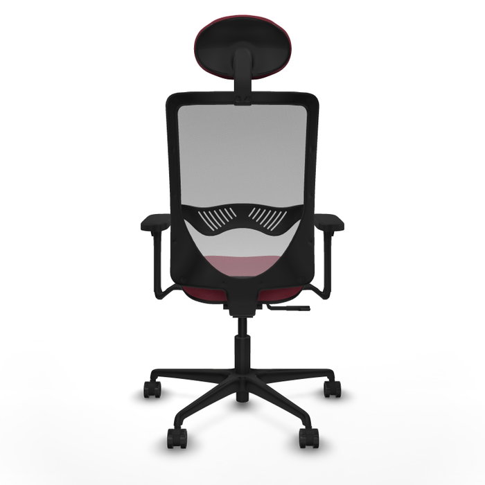PIQUERAS Y CRESPO Silla de oficina Zulema con mecanismo Sincro, Granate y Gris PIQUERAS Y CRESPO Silla de oficina Zulema con mecanismo Sincro, Granate y Gris