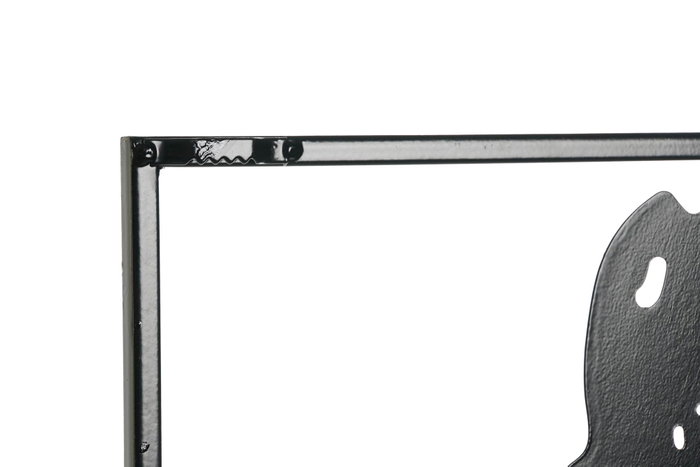 DKD Home Decor Decoración de Pared Metal Diva Negro 40x1,3x60 cm
