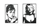 DKD Home Decor Decoración de Pared Metal Diva Negro 40x1,3x60 cm