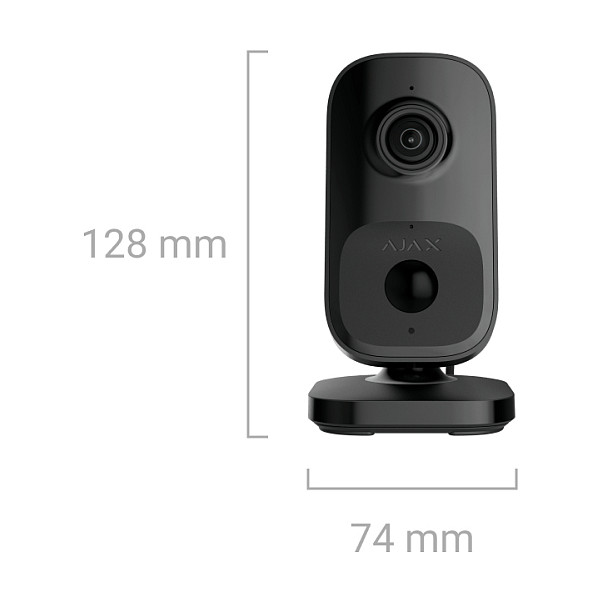Ajax IndoorCam Cámara de seguridad IP WiFi Interior 4MP Visión nocturna Negro