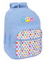 Mochila Escolar Smiley Joyful Azul Multicolor 32 x 42 x 15 cm