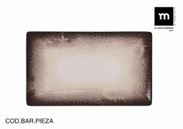 La Mediterranea Fuente Rectangular Barx Elite Brillo 25x15cm