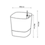 ELHO Maceta Greensense Aqua Care Square 30 Cemento claro Interior/exterior Ø 29,5 x H 30,2 cm