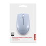 Lenovo Ratón Óptico Inalámbrico 300, Ambidiestro, 1000 DPI, Color Azul, Receptor USB Nano Incluido, Batería AA