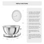 Smeg Báscula de Cocina Estilo 50's Blanco