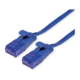 VALUE Patchkabel Cat.6A (Class EA) UTP extra-flach, azul, 2 m