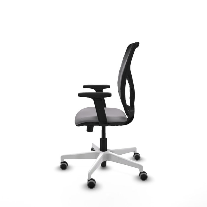 PIQUERAS Y CRESPO Silla de oficina Motilla Gris con respaldo de malla Negro PIQUERAS Y CRESPO Silla de oficina Motilla Gris con respaldo de malla Negro