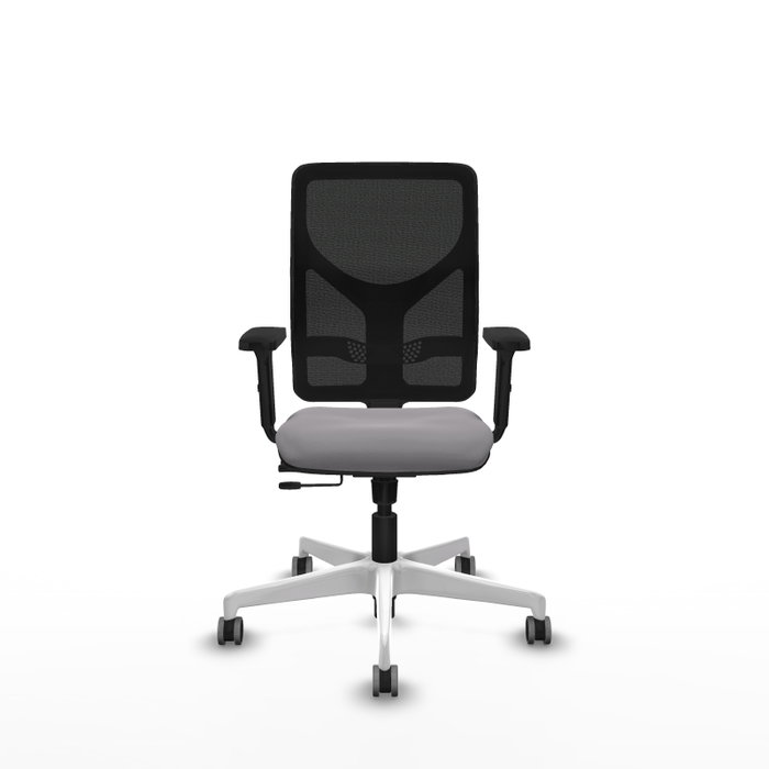 PIQUERAS Y CRESPO Silla de oficina Motilla Gris con respaldo de malla Negro PIQUERAS Y CRESPO Silla de oficina Motilla Gris con respaldo de malla Negro