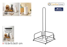 Inde Soporte Rollo Cocina Basic Confortime 15,5 cm (Ancho) x 31 cm (Alto) x 15,5 cm (Largo) (12 Unidades)