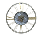 DKD Home Decor Reloj de Pared Metálico Dorado 140x9x140 cm