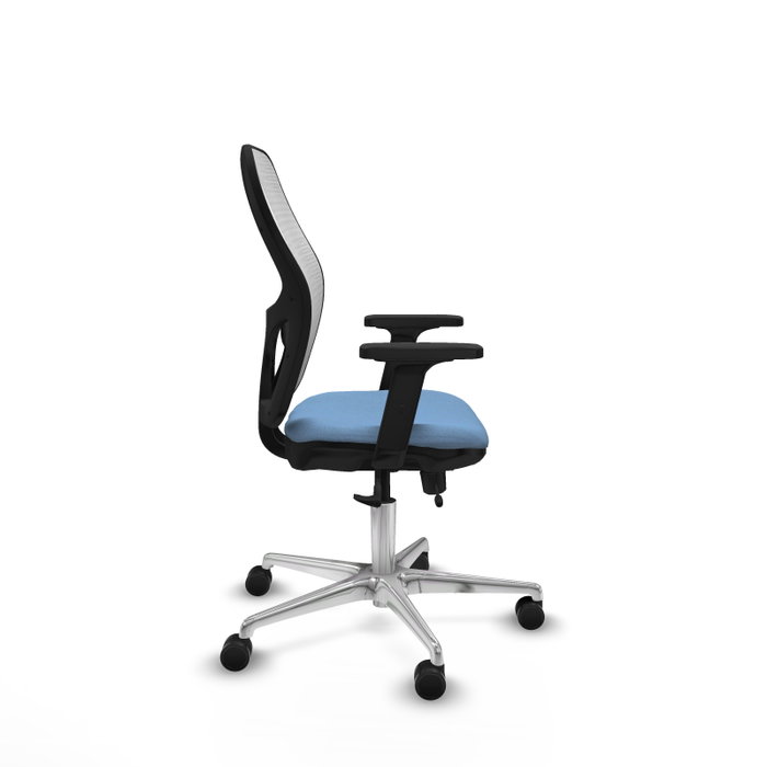 PIQUERAS Y CRESPO Silla de oficina Jorquera con mecanismo Sincro/Traslack, Azul cielo y Blanco PIQUERAS Y CRESPO Silla de oficina Jorquera con mecanismo Sincro/Traslack, Azul cielo y Blanco