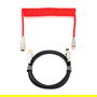 Phoenix Kioru Cable Aviador En Espiral para Teclado Mecánico Tipo C, Cable Trenzado Premium con Conectores Metálicos