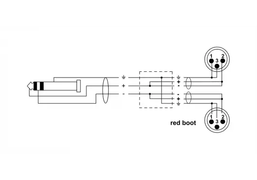 Cordial Cable Y Mini-Jack Estéreo / 2 Xlr Macho De 1 M