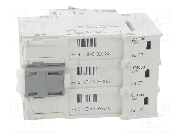 HAGER Interruptor magnetotérmico MCN 3 polos 6A 6kA
