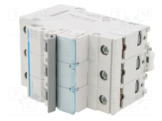 HAGER Interruptor magnetotérmico MCN 3 polos 6A 6kA