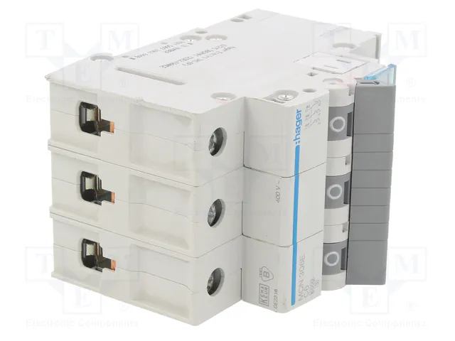 HAGER Interruptor magnetotérmico MCN 3 polos 6A 6kA