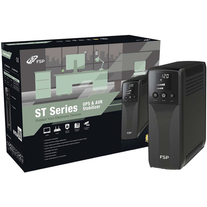 FSP ST 850 UPS Línea Interactiva 850VA 510W Negro FSP ST 850 UPS Línea Interactiva 850VA 510W Negro