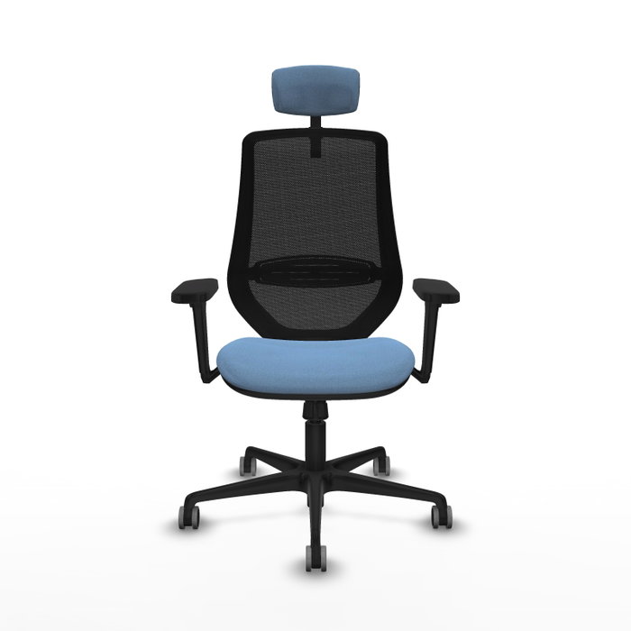 PIQUERAS Y CRESPO Silla de oficina Mardos con mecanismo Sincro, Azul cielo y Negro PIQUERAS Y CRESPO Silla de oficina Mardos con mecanismo Sincro, Azul cielo y Negro