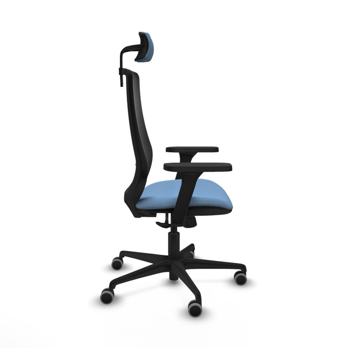 PIQUERAS Y CRESPO Silla de oficina Mardos con mecanismo Sincro, Azul cielo y Negro PIQUERAS Y CRESPO Silla de oficina Mardos con mecanismo Sincro, Azul cielo y Negro