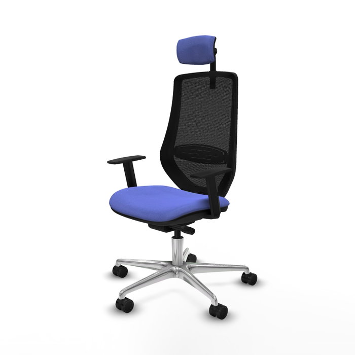 PIQUERAS Y CRESPO Silla de oficina Mardos Azul claro y Negro