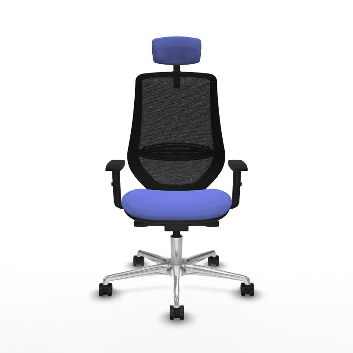 PIQUERAS Y CRESPO Silla de oficina Mardos Azul claro y Negro