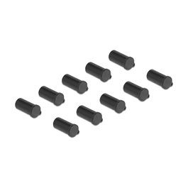 DeLOCK Cubierta antipolvo para MC4 - DL4 hembra, 10 unidades, Negro
