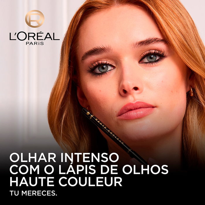 L'Oréal Paris HAUTE COULEUR Lápiz de Ojos #Graphite Satin 12h Precisión Gel Duradero