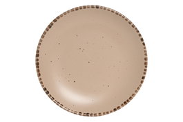 DKD Home Decor Plato de Gres Marrón 20x20x2,5 cm
