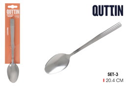 Quttin Set de 3 Cucharas de Mesa Louvre 2mm