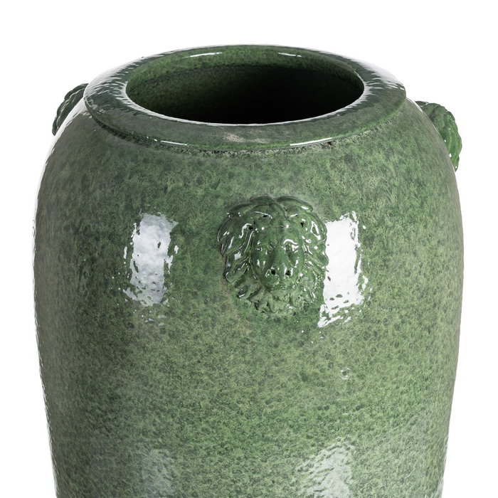Jarrón Verde Cerámica Decoración 30 X 30 X 80 cm