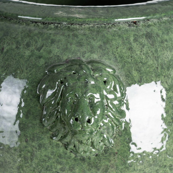 Jarrón Verde Cerámica Decoración 30 X 30 X 80 cm