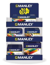 Ceras Manley Estuche Surtido Expositor De 40 10X Mnc00033 Estuche De 10 Ud. 10X Mnc00055 Estuche De 15 Ud. 10X Mnc00066 Estuche De 24 Ud. 5X Mnc00044 Estuche Fluo+Pastel 10 Ud. 5X Mnc00045 Colores Piel 10 Ud. Regalo Sin Cargo