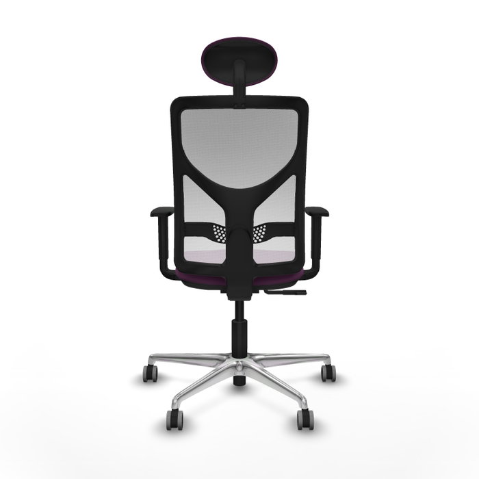 PIQUERAS Y CRESPO Silla de oficina Motilla con mecanismo Sincro, Morado y Blanco