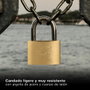 Hantums Candado de acero con arco corto de 50mm