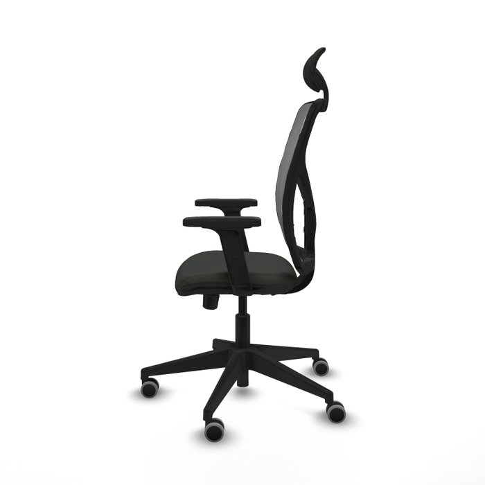 PIQUERAS Y CRESPO Silla de oficina Motilla con Mecanismo Sincro/Traslack, Tela Negra y Malla Gris PIQUERAS Y CRESPO Silla de oficina Motilla con Mecanismo Sincro/Traslack, Tela Negra y Malla Gris