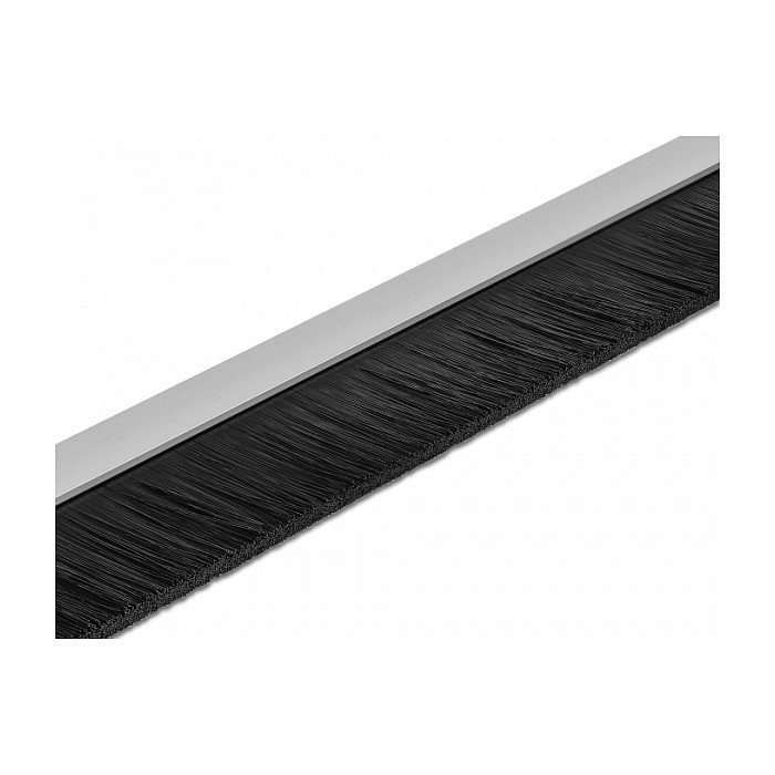 DeLOCK Cepillo de sellado de 40 mm con perfil de aluminio recto, 1 m de largo