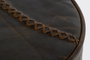 DKD Home Decor Taburete Vintage Marron Metal y Cuero 44 x 82 x 41 cm