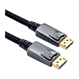 ROLINE Cable DisplayPort 11.04.5886, DP-DP, 1,5 m, negro-metallic