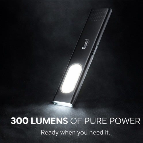SAMI Linterna DUAL LED mini plana de aluminio recargable