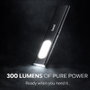 SAMI Linterna DUAL LED mini plana de aluminio recargable