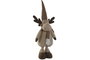 DKD Home Decor Figura de Reno Marrón y Beige