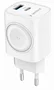 Gembird TA-UC-PDQCW20-01-W Cargador rápido 2 en 1 de 20W USB-C PD y QC 3.0 para Apple Watch y Smartphones, Blanco