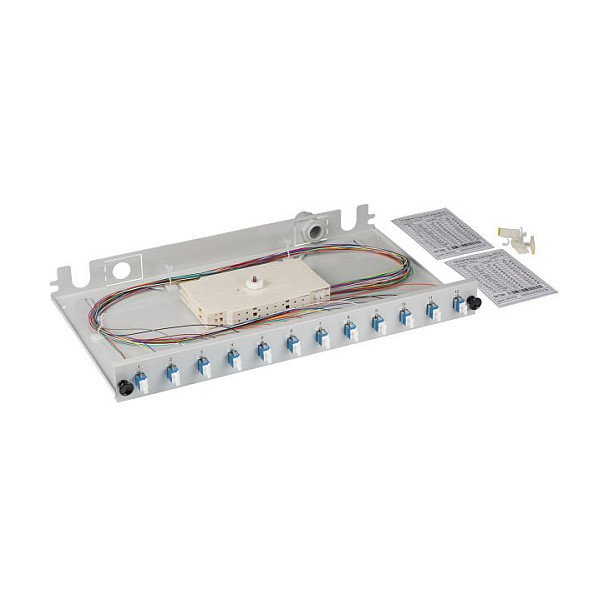 EFB Elektronik BA71920L12 Bandeja de empalme gris extensible LC/APC OS2