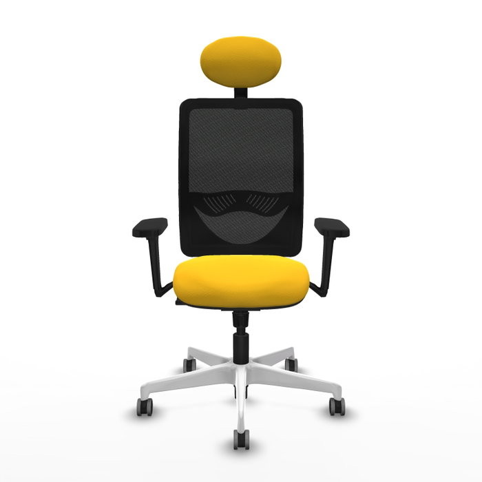 PIQUERAS Y CRESPO Silla de oficina Zulema con Mecanismo Sincro, Amarillo y Negro PIQUERAS Y CRESPO Silla de oficina Zulema con Mecanismo Sincro, Amarillo y Negro
