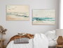 DKD Home Decor Cuadro Lienzo Playa Gaviotas Pack de 2