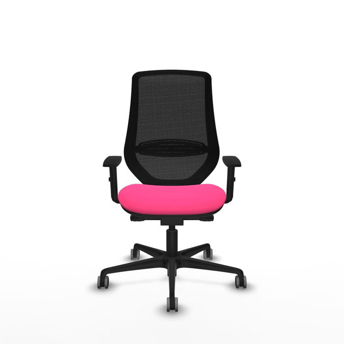 PIQUERAS Y CRESPO Silla de oficina Mardos Rosa y Negro